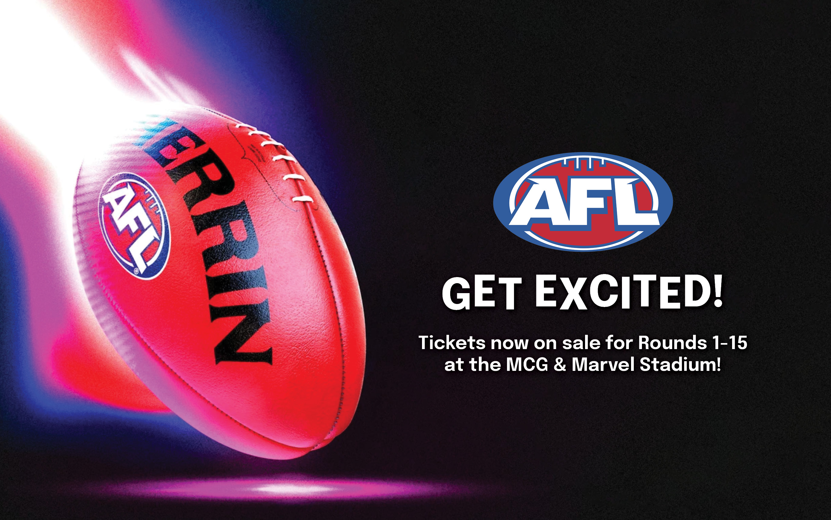 AFL TICKETS NOW ON SALE!